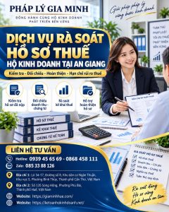 Dịch vụ rà soát hồ sơ thuế hộ kinh doanh tại An Giang