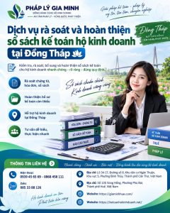 Dịch vụ rà soát và hoàn thiện sổ sách kế toán hộ kinh doanh tại Đồng Tháp