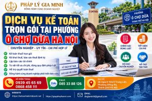 Dịch vụ kế toán trọn gói tại phường Ô Chợ Dừa Hà Nội