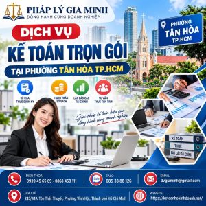 Dịch vụ kế toán trọn gói tại phường Tân Hòa TP.HCM