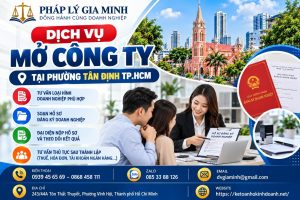 Dịch vụ mở công ty tại phường Tân Định TP.HCM