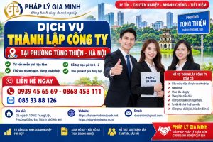 Dịch vụ thành lập công ty tại phường Tùng Thiện Hà Nội