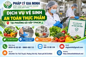 Dịch vụ vệ sinh an toàn thực phẩm tại phường Gò Vấp TPHCM